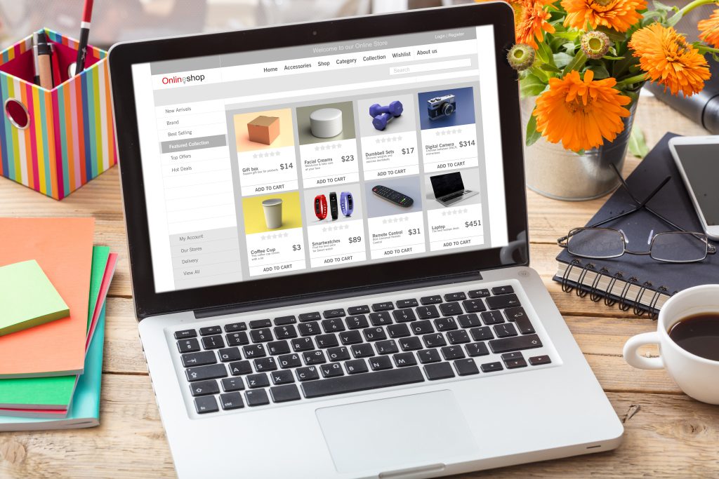 online shop website design template on a laptop mo 2026 03 16 01 20 54 utc - Web Design Services